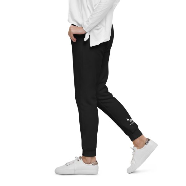 Unisex Fleece Sweatpants- iStroll Logo Calf Detail - Image 3