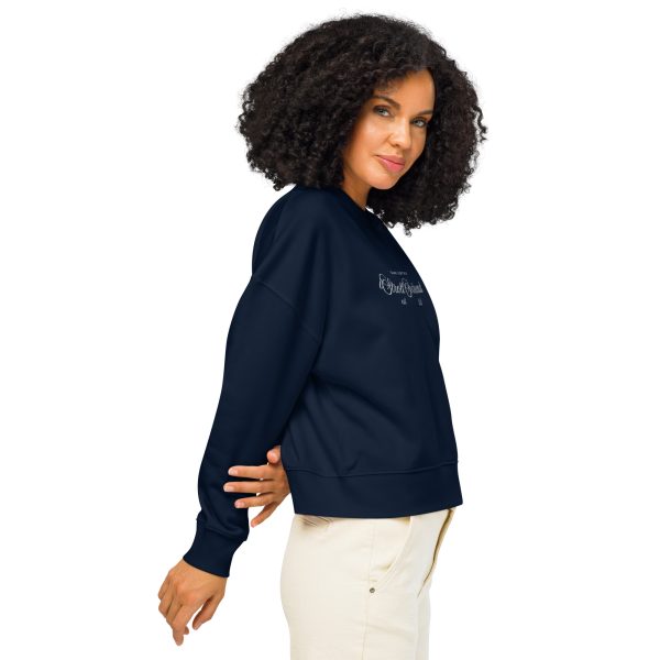 Women’s iStroll Preppy Organic Crew neck Sweatshirt - Image 2