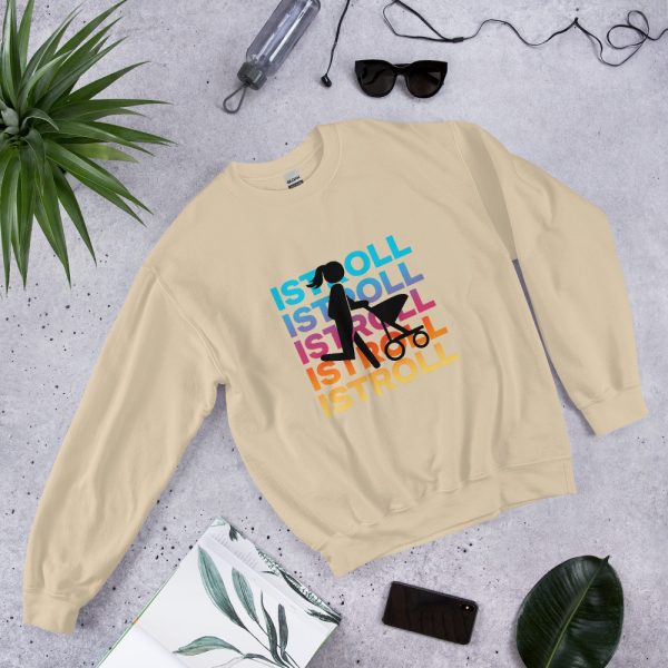 iStroll on Repeat Unisex Sweatshirt - Image 4