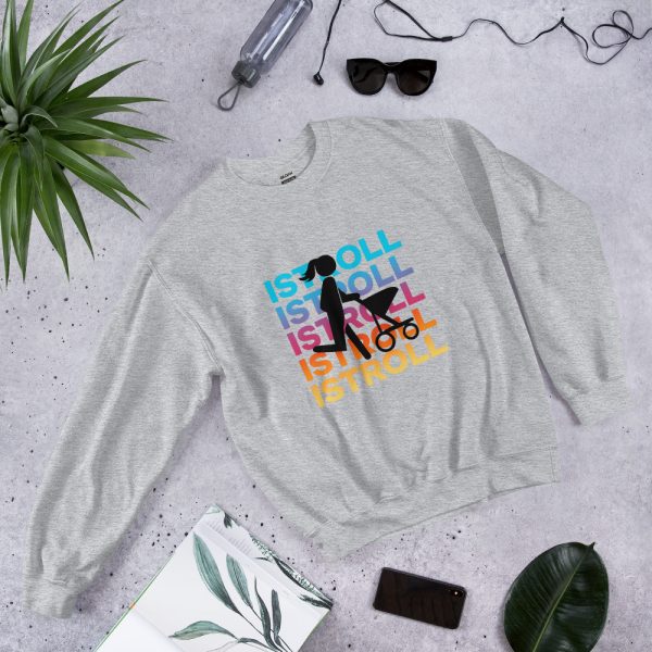 iStroll on Repeat Unisex Sweatshirt - Image 3