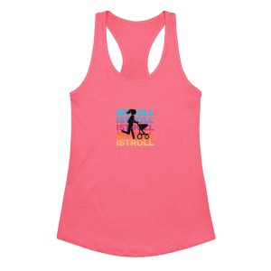 Women’s fitted racerback tank top